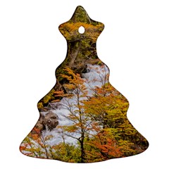 Colored Forest Landscape Scene, Patagonia   Argentina Ornament (christmas Tree)  by dflcprints