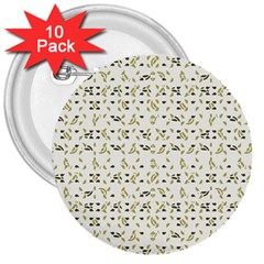 Abstract Shapes Pattern 3  Buttons (10 Pack)  by dflcprints