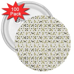 Abstract Shapes Pattern 3  Buttons (100 Pack)  by dflcprints