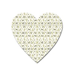 Abstract Shapes Pattern Heart Magnet by dflcprints