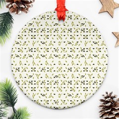 Abstract Shapes Pattern Round Ornament (two Sides) by dflcprints