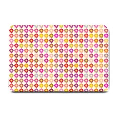 Multicolored Floral Pattern Small Doormat  by linceazul