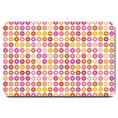 Multicolored Floral Pattern Large Doormat  by linceazul