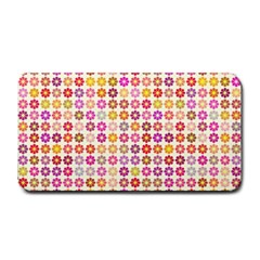 Multicolored Floral Pattern Medium Bar Mats by linceazul