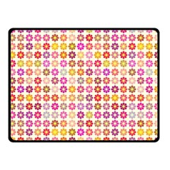 Multicolored Floral Pattern Fleece Blanket (small) by linceazul