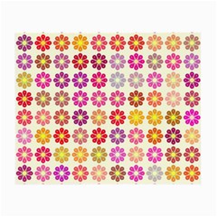 Multicolored Floral Pattern Small Glasses Cloth by linceazul