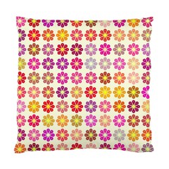 Multicolored Floral Pattern Standard Cushion Case (one Side) by linceazul