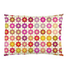 Multicolored Floral Pattern Pillow Case by linceazul