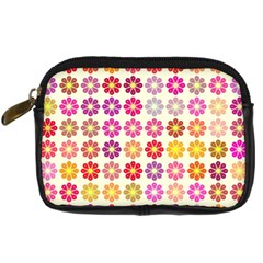 Multicolored Floral Pattern Digital Camera Cases by linceazul