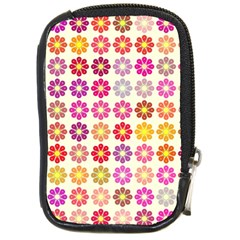 Multicolored Floral Pattern Compact Camera Cases by linceazul