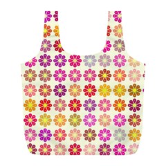 Multicolored Floral Pattern Full Print Recycle Bags (l)  by linceazul