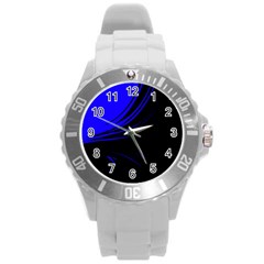 Colors Round Plastic Sport Watch (l) by ValentinaDesign