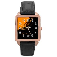 Colors Rose Gold Leather Watch  by ValentinaDesign