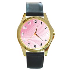 Colors Round Gold Metal Watch by ValentinaDesign