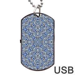 Geometric Luxury Ornate Dog Tag Usb Flash (one Side) by dflcprints