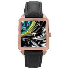 Colors Rose Gold Leather Watch  by ValentinaDesign