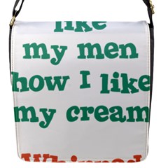 Whipped Cream Flap Messenger Bag (s) by b34poison