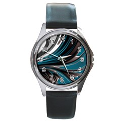 Colors Round Metal Watch by ValentinaDesign