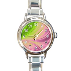 Colors Round Italian Charm Watch by ValentinaDesign