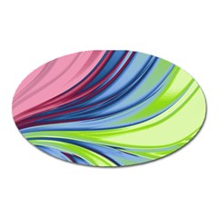 Colors Oval Magnet by ValentinaDesign