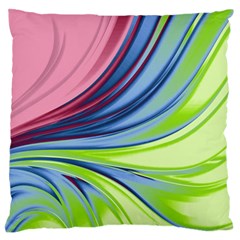 Colors Large Flano Cushion Case (two Sides) by ValentinaDesign