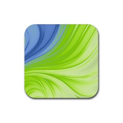 Colors Rubber Coaster (square)  by ValentinaDesign