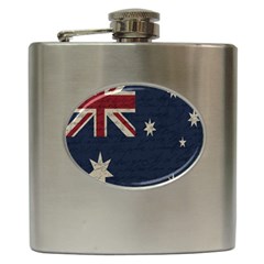 Vintage Australian Flag Hip Flask (6 Oz) by ValentinaDesign