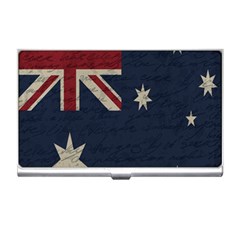 Vintage Australian Flag Business Card Holders by ValentinaDesign