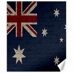 Vintage Australian Flag Canvas 8  X 10  by ValentinaDesign