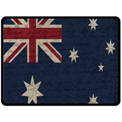 Vintage Australian Flag Fleece Blanket (large)  by ValentinaDesign