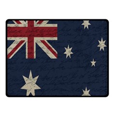 Vintage Australian Flag Double Sided Fleece Blanket (small)  by ValentinaDesign