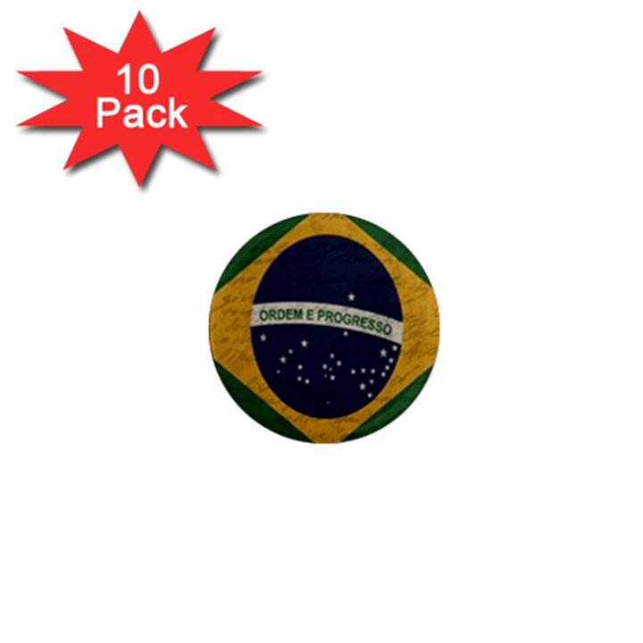 Vintage flag - Brasil 1  Mini Magnet (10 pack) 