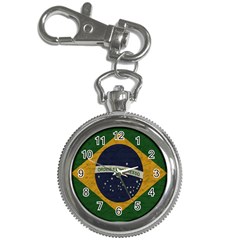 Vintage Flag - Brasil Key Chain Watches by ValentinaDesign