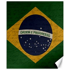 Vintage Flag - Brasil Canvas 8  X 10  by ValentinaDesign