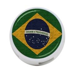 Vintage Flag - Brasil 4-port Usb Hub (one Side) by ValentinaDesign