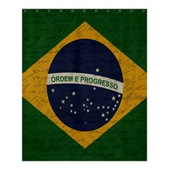 Vintage Flag - Brasil Shower Curtain 60  X 72  (medium)  by ValentinaDesign