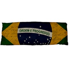 Vintage Flag - Brasil Body Pillow Case Dakimakura (two Sides) by ValentinaDesign