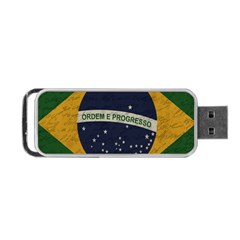 Vintage Flag - Brasil Portable Usb Flash (two Sides) by ValentinaDesign