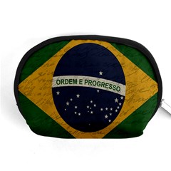 Vintage Flag - Brasil Accessory Pouches (medium)  by ValentinaDesign