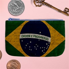 Vintage Flag - Brasil Large Coin Purse by ValentinaDesign