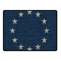 Vintage Flag - Eu Double Sided Fleece Blanket (small)  by ValentinaDesign