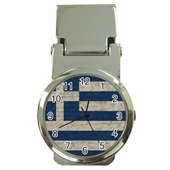 Vintage Flag - Greece Money Clip Watches by ValentinaDesign