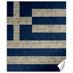 Vintage Flag - Greece Canvas 8  X 10  by ValentinaDesign