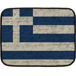 Vintage flag - Greece Double Sided Fleece Blanket (Mini)  35 x27  Blanket Front