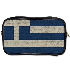 Vintage Flag - Greece Toiletries Bags by ValentinaDesign