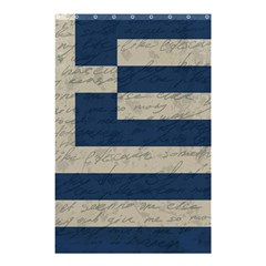 Vintage Flag - Greece Shower Curtain 48  X 72  (small)  by ValentinaDesign