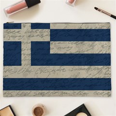 Vintage Flag - Greece Cosmetic Bag (xxl)  by ValentinaDesign