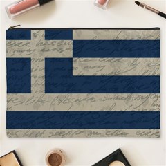 Vintage Flag - Greece Cosmetic Bag (xxxl)  by ValentinaDesign