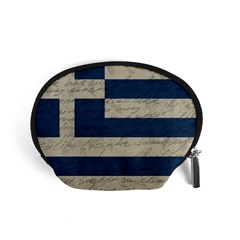 Vintage Flag - Greece Accessory Pouches (small)  by ValentinaDesign