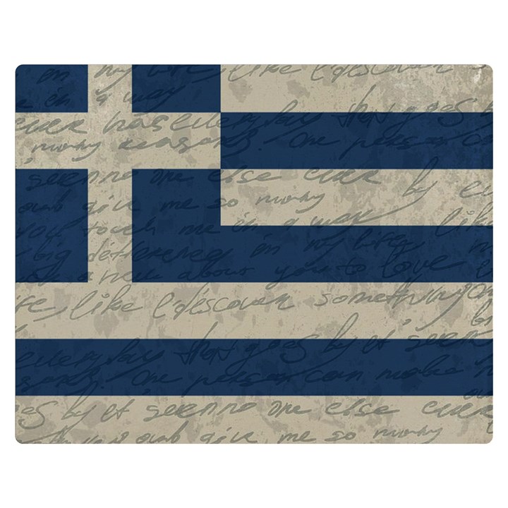 Vintage flag - Greece Double Sided Flano Blanket (Medium) 